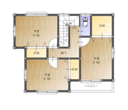 29坪 西玄関 2F