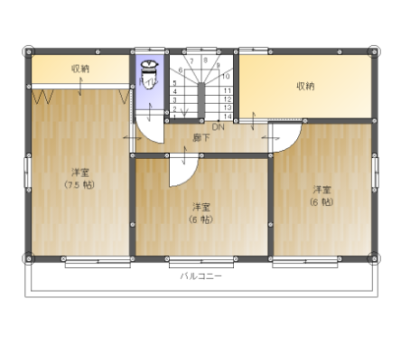 32坪 南玄関1 2F